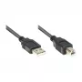 GoodConnections Alcasa USB 2.0 A/B Kabel 1m Schwarz