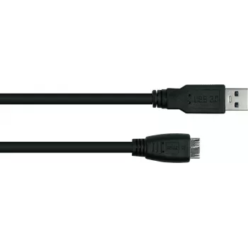 GoodConnections Alcasa USB 3.2 Gen 1 Kabel, USB-A auf Micro-B, 3 m, Schwarz UK30P-AMB-030S