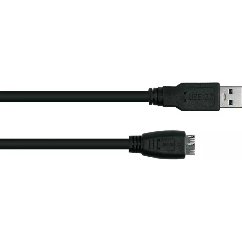 GoodConnections Alcasa USB 3.2 Gen 1 Kabel, USB-A auf Micro-USB B, 1 m, Schwarz
