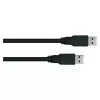 GoodConnections Alcasa USB 3.2 Gen 1 Type-A auf Type-A Patchkabel 0,5 m Schwarz (UK30P-AA-005S)