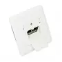 GoodConnections Cat. 6 Netzwerkdose, 2xRJ45, geschirmt, Unterputz, designkompatibel, vertikale Kabeleinführung, Signalweiß (RAL 9003), GC-N0024