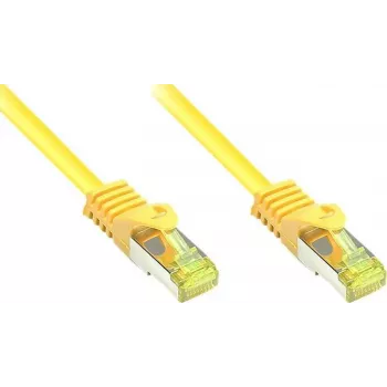 GoodConnections Cat.7 RJ45 Patchkabel - 25m, Gelb, S/FTP PiMF, halogenfrei, 600MHz (8070R-250Y)