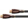 GoodConnections PYTHON Series High-Speed HDMI-Kabel mit Ethernet, 4K UHD 60Hz, 18Gbps, vergoldet, Nylongeflecht, 3m, Schwarz (GC-M0018)