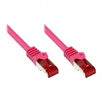 GoodConnections RNS® Cat. 6 S/FTP Patchkabel mit Rastnasenschutz, 20m, Magenta