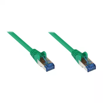 GoodConnections RNS® Cat.6A S/FTP Patchkabel mit Knickschutz, PiMF, LSZH, 500 MHz, Grün, 10 m (8060-H100G)