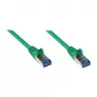 GoodConnections RNS® Cat.6A S/FTP Patchkabel mit Knickschutz, PiMF, LSZH, 500 MHz, Grün, 10 m (8060-H100G)