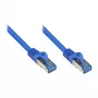 GoodConnections RNS® Patchkabel mit Knickschutz, Cat.6A, S/FTP, PiMF, halogenfrei, 500MHz, blau, 2m