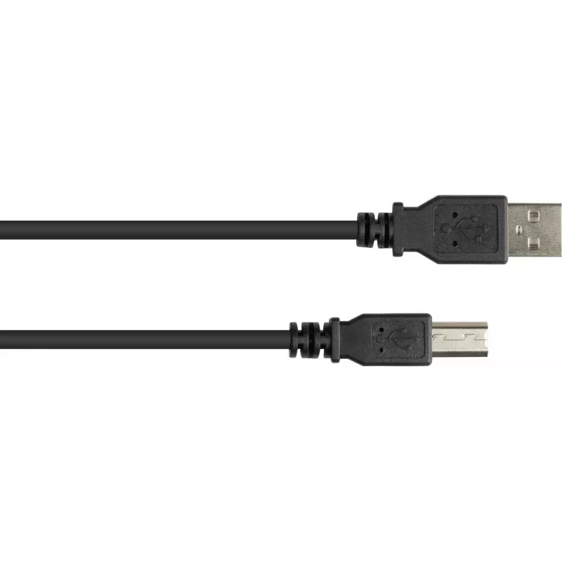 GoodConnections USB 2.0 Kabel A auf B Stecker, 3m, Schwarz 2510-3OFS