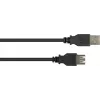 GoodConnections USB 2.0 Verlängerungskabel A-Stecker auf A-Buchse, 0,6 m, Schwarz