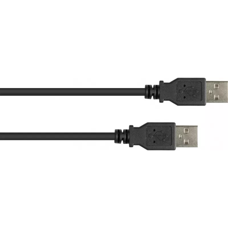GoodConnections USB 2.0 Typ-A Stecker auf Typ-A Stecker Kabel, 3m, Schwarz 2212-AA3S
