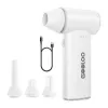GOOLOO F3 elektrisches Gebläse, bürstenloser Motor, 150.000 U/min, 5000mAh, 52 m/s, Weiß