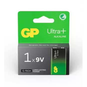GP Ultra Plus Alkaline 9V-Batterie 6LF22, 1er-Pack