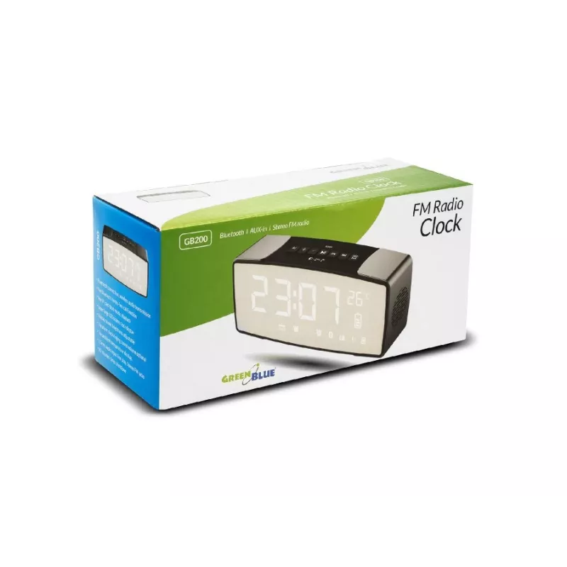 GRB Greenblue GB200 Bluetooth-Radiowecker, FM, AUX-IN, 6 W, Temperatur, 2200 mAh