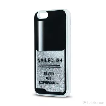 GreenGo Liquid Glitter TPU-Hülle für Apple iPhone 7 / iPhone 8, Silber