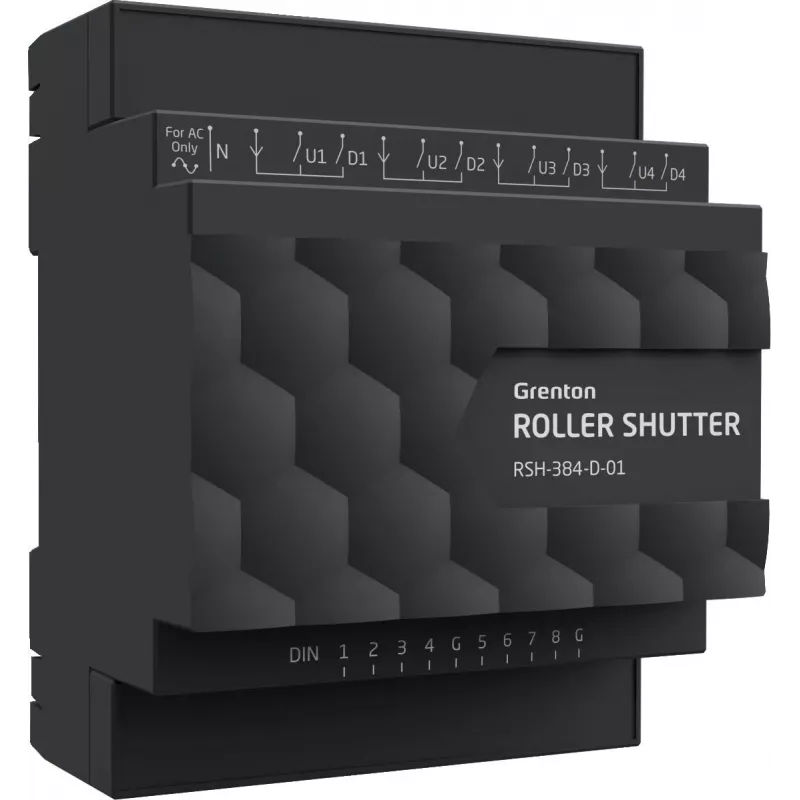 Grenton RSH-384-D-01 4-Kanal-Rollladensteuermodul (DIN-Schiene, TF-Bus)