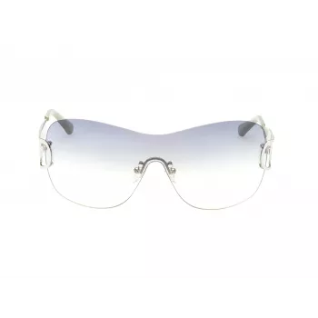 GUESS Damen Rechteck-Sonnenbrille GO00038-0010P Schwarzer Rahmen Graue Gläser UV400 Polarisiert