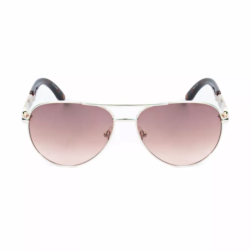 GUESS Damen-Sonnenbrille GU7295-6032W Braun Havana Oversized Square