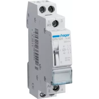 HAGER EPN524 Acti 9 Impulsrelais, 2 NO, 16 A, 24 V AC/DC, 2 Module
