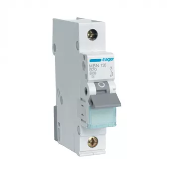 Hager MBN120 Leitungsschutzschalter, 1-polig, B20, 6 kA