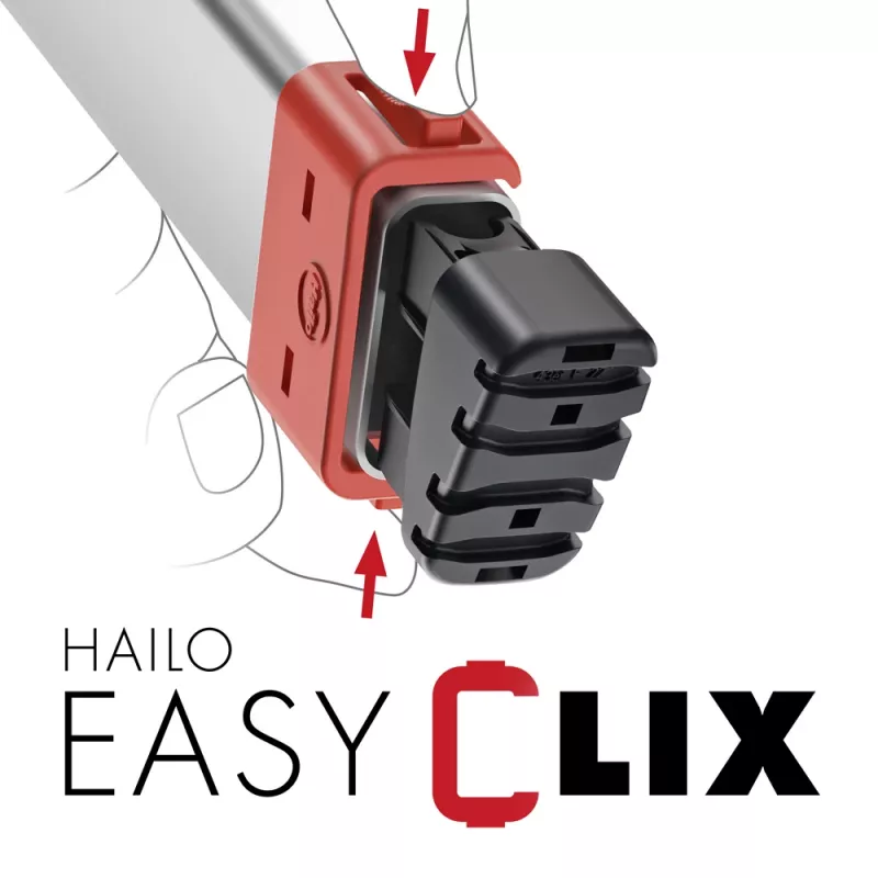 HAILO Haushaltsleiter L80 ComfortLine Aluminium 7 Stufen
