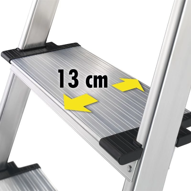 HAILO Haushaltsleiter L80 ComfortLine Aluminium 5 Stufen