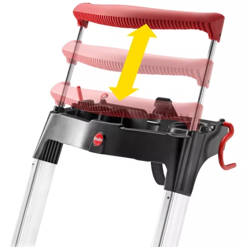 HAILO L100 TopLine Aluminium 4-Stufen-Haushaltsleiter