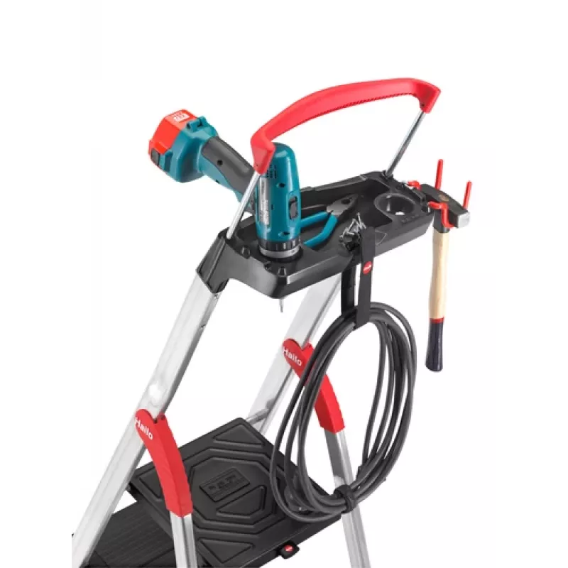 HAILO L100 TopLine Aluminium-Haushaltsleiter, 5 Stufen