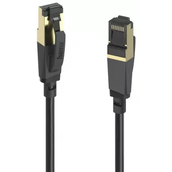 HAMA Cat 8 Netzwerkkabel 40 Gbit/s S/FTP 1,5m Schwarz