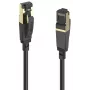 HAMA Cat 8 Netzwerkkabel 40 Gbit/s S/FTP 1,5m Schwarz