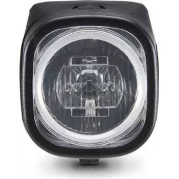 Hama Frontfahrradlicht LED, wiederaufladbar, USB-C, StVZO-zugelassen, 2 Modi, Schwarz