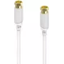 Hama SAT-Verbindungskabel, F-Stecker auf F-Stecker, vergoldet, 10,0 m, 120 dB 00202022