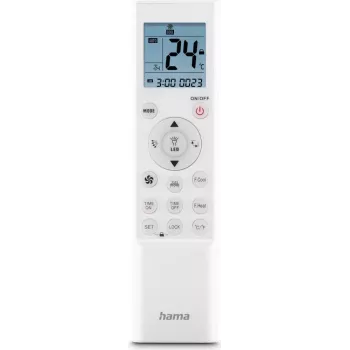 Hama Universal-Fernbedienung für Klimaanlagen, Infrarot, Wandhalterung (00221040)
