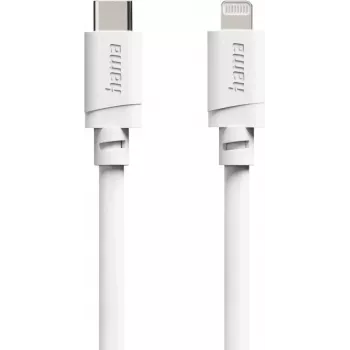 Hama USB-C auf Lightning MFi Lade- und Datenkabel, 2 m, Weiß 00201816