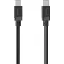 Hama USB-C auf USB-C Ladekabel, 60 W Power Delivery, 0,5 m, Schwarz 00201819