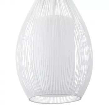 Hängelampe E27 Glo Razoni 19 cm Weiß