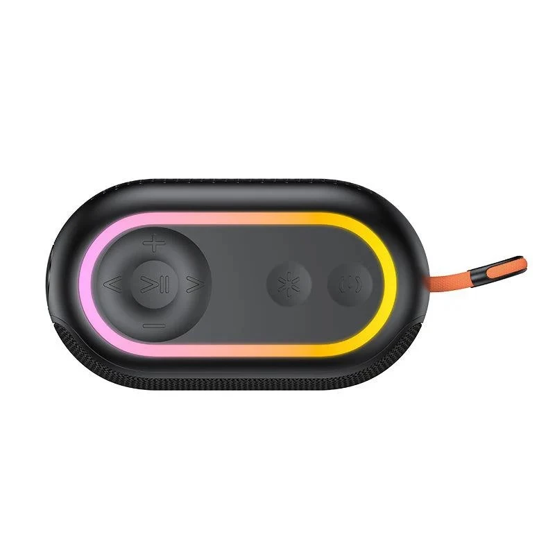 HAVIT SK809BT Tragbarer Bluetooth-5.0-Lautsprecher 5W IPX5 wasserdicht TWS USB-C AUX MicroSD Schwarz