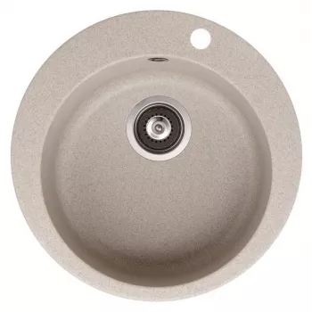 HELIKA Spüle Clarus SR100-110W Granit-Verbund Küchenspüle Schwarz 780x500mm