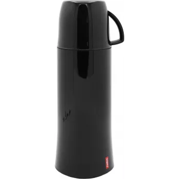 Helios Elegance Vakuum-Isolierflasche 0,75 L Schwarz 5443-002