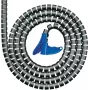 HellermannTyton HWPP30 Spiralschlauch Kabelmanagement, schwarzes Polypropylen, 30 mm max. Bündel, halogenfrei, UL94 HB, -60 bis 110 °C 161-64501