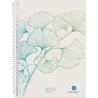 Herlitz GREENline Ginkgo Spiralblock A5, 70 Blatt, kariert 50033508