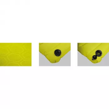 High Peak Dallas Single Luftmatratze 41032, Citronelle/Gelb, integrierte Pumpe