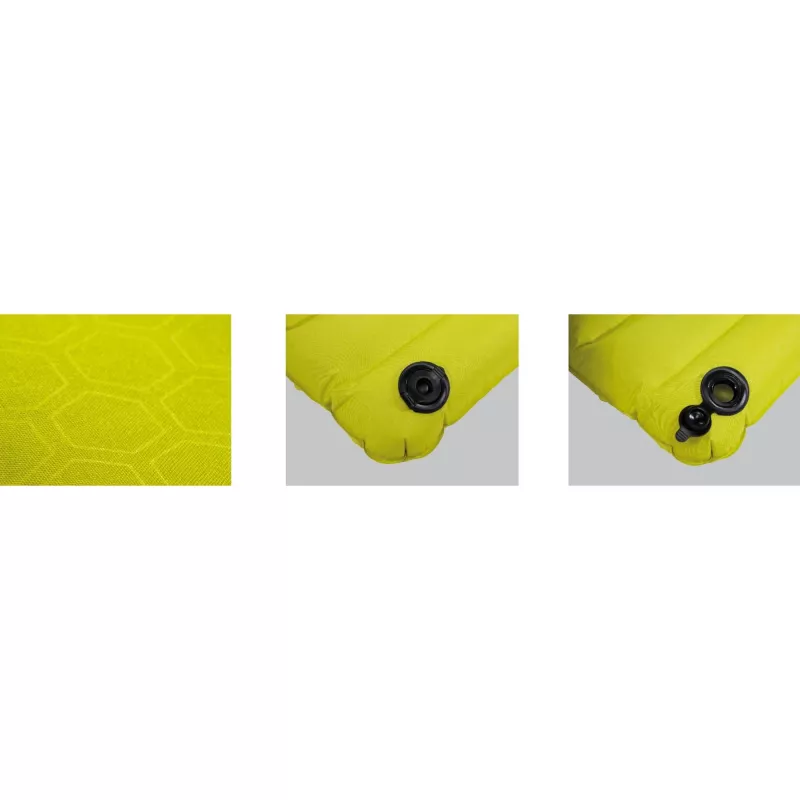 High Peak Dallas Single Luftmatratze 41032, Citronelle/Gelb, integrierte Pumpe