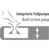 High Peak Einzel-Luftmatratze Comfort Plus 40023 (Dunkelblau/Grau)
