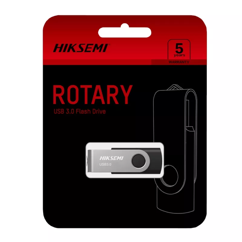 HIKSEMI Rotary Series 64GB USB 3.0 Flash-Laufwerk - Silber
