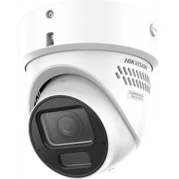 Hikvision DS-2CD2H67G3-LIZS2UY/SRB 6 MP Outdoor Turret IP Kamera mit AcuSense, 2,8-12 mm motorisiertem Varifokalobjektiv, Weißlicht und IR, PoE