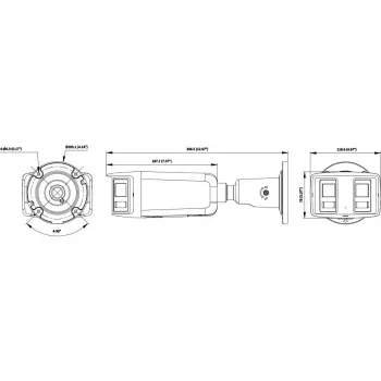 Hikvision DS-2CD2T167G3P-LIS2UY/SL(180°) 16MP Panorama IP-Kamera - ColorVu AcuSense