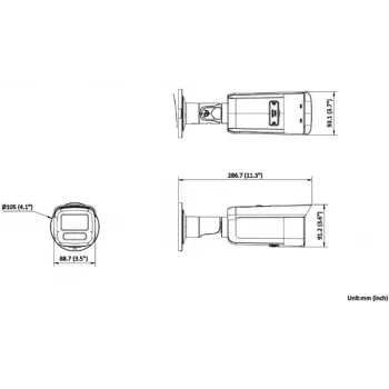 Hikvision DS-2CD2T83G2-4LI 4mm Bullet IP Kamera 8MP AcuSense Hybrid Light