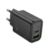 Hoco N63 Gentle PD30W+QC3.0 Ladegerät (EU) Schwarz