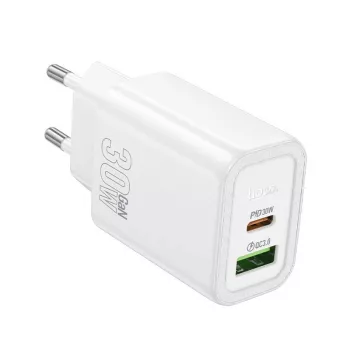 Hoco N63 Gentle PD30W+QC3.0 Ladegerät (EU) Weiß