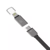 Hoco Universal UCL01 Multifunktionskabel Apple + Micro USB Silber 1,2 m